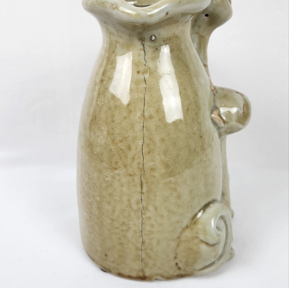 VINTAGE MCM TWINING SIAMESE CATS POTTERY PITCHER GLAZED CREAMER - Picture 6 of 9